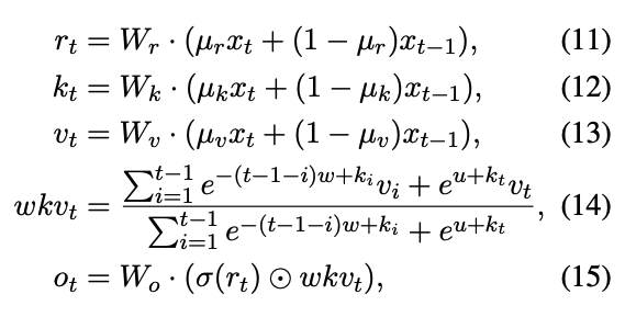 Time Mixing Equations